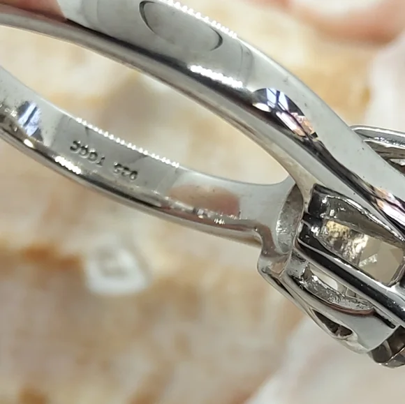 NWT Genuine Smokey Quartz Sterling Silver Ring [size 6] Price Firm - Picture 2 of 3